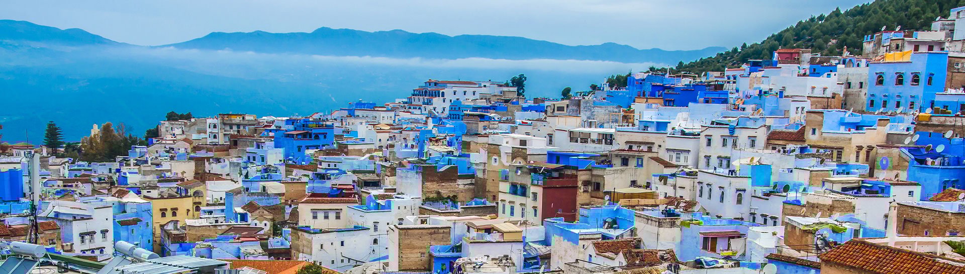 Chefchaouen (a blue seaside town in Morocco)
